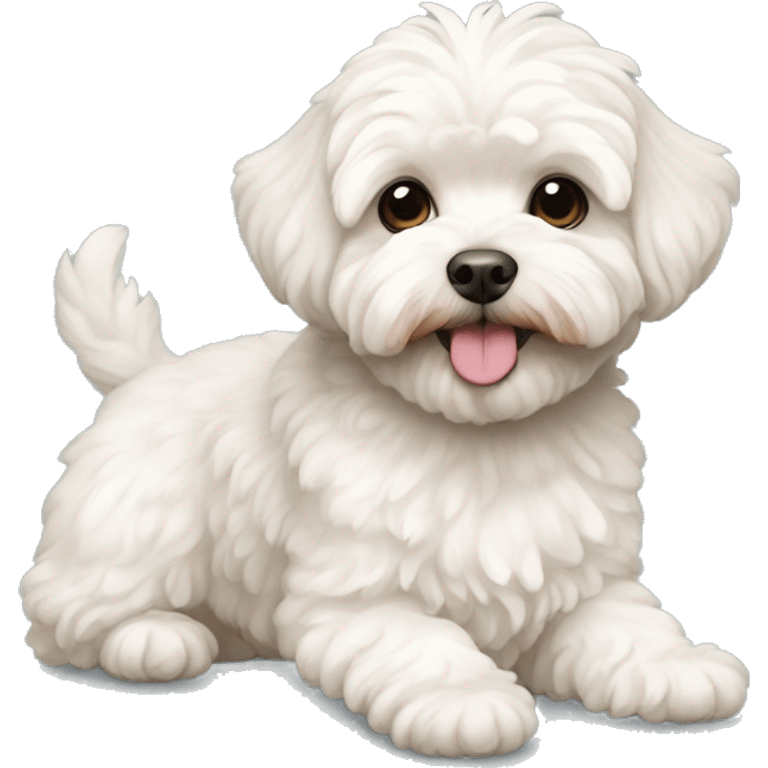 Perrito maltipoo  emoji