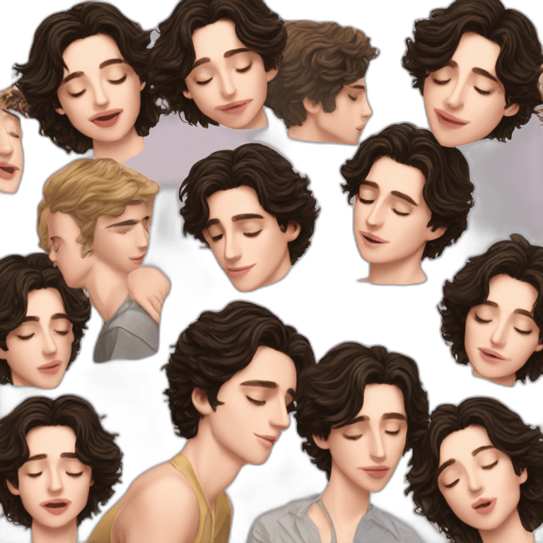 Kylie Kardashian kissing timothee chalamet emoji