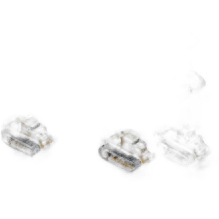 a fleet of eager bulldozerfs emoji