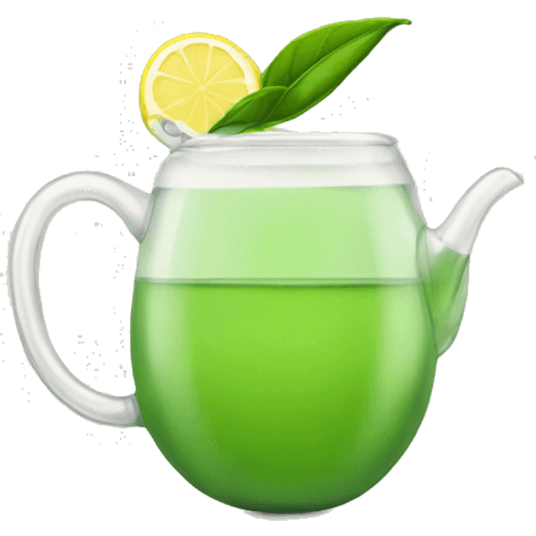 Green tea with lemon  emoji