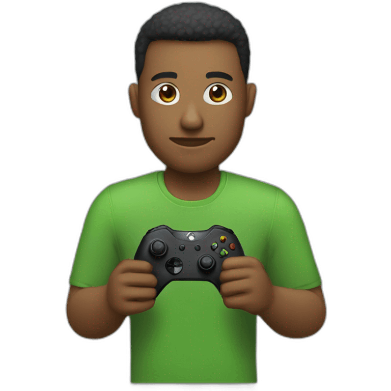 homme qui joue à la Xbox emoji