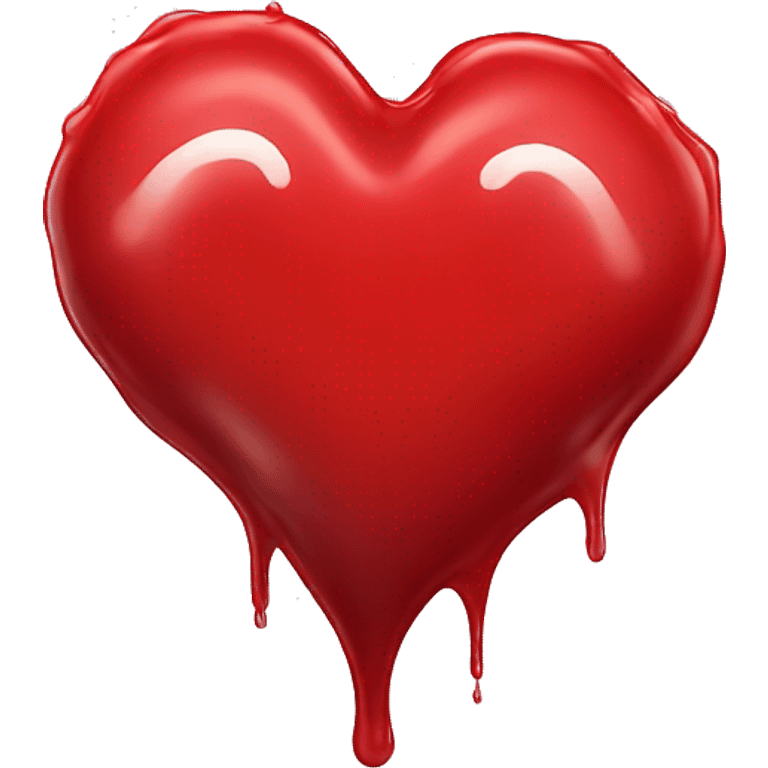 heart red totaly melt emoji