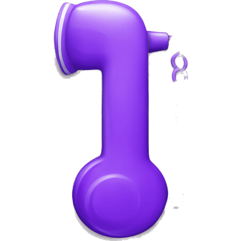 Phone purple emoji