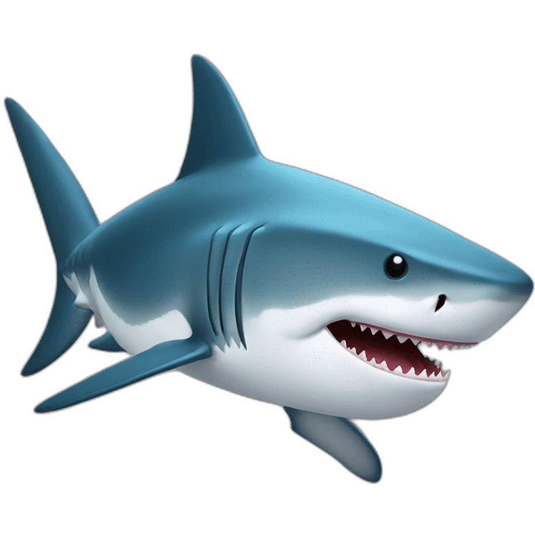 Tête requin (face) emoji