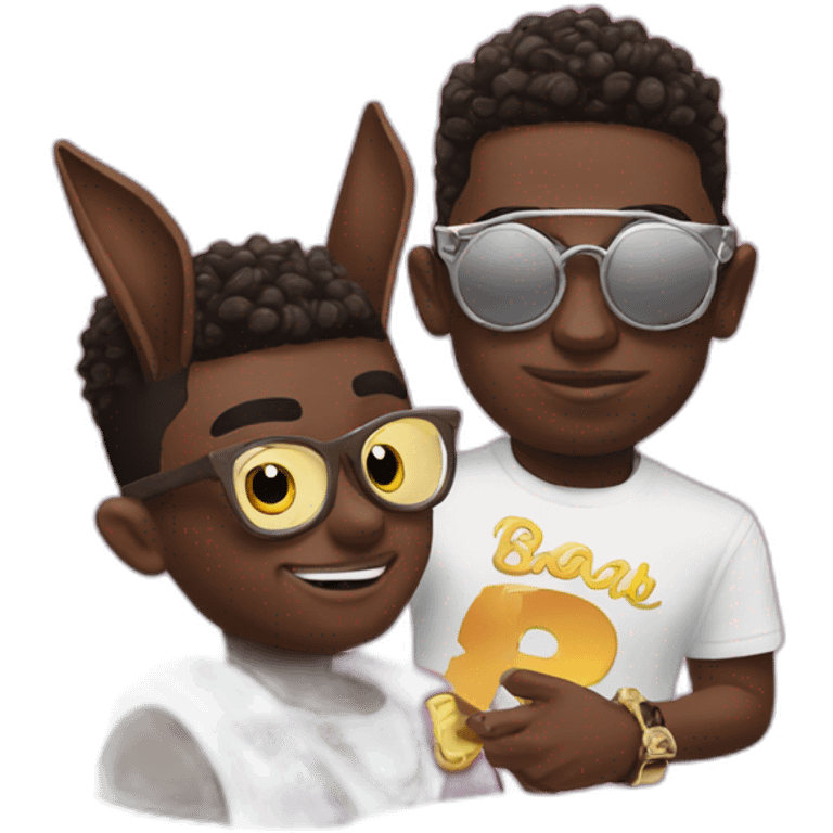 kodak black and bad bunny emoji