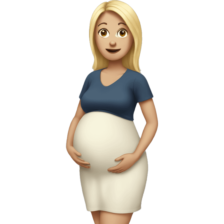 White pregnant woman  emoji