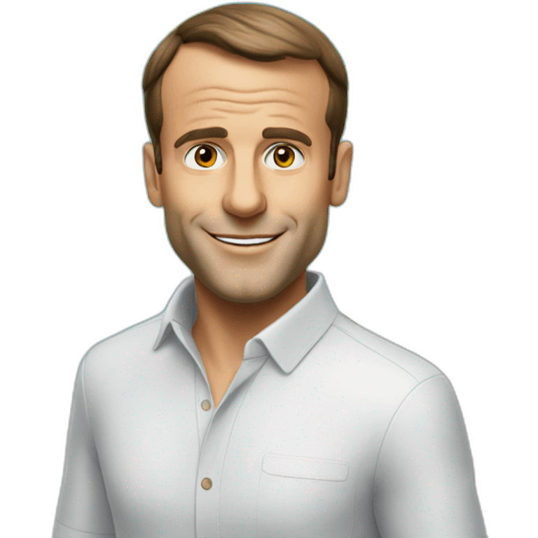 macron en vacance emoji