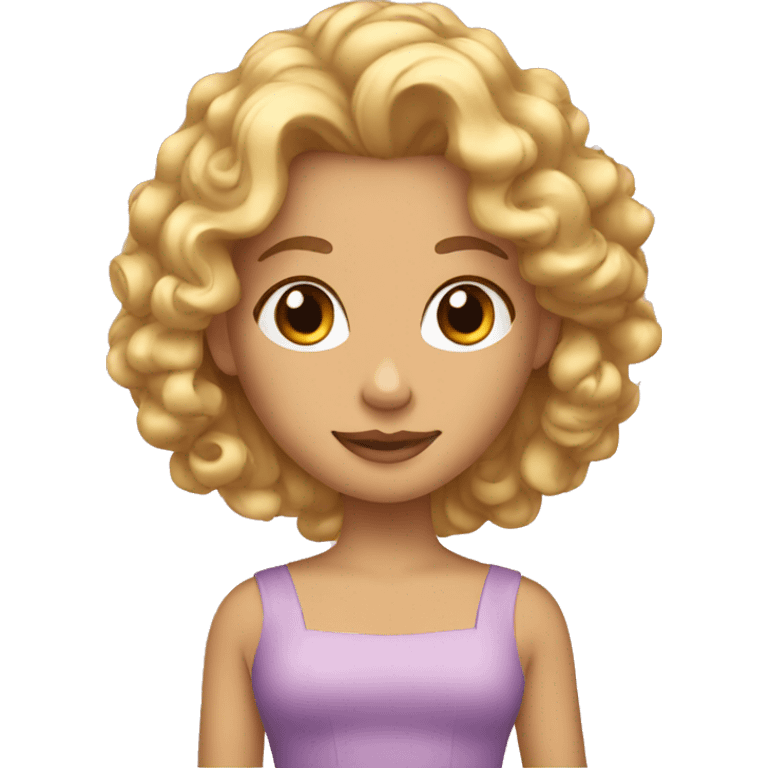 princess with curly blond hair emoji