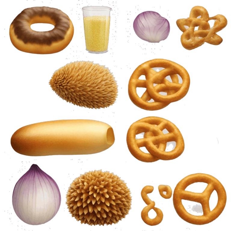 meet hedgehog onion chunks salt pretzel emoji