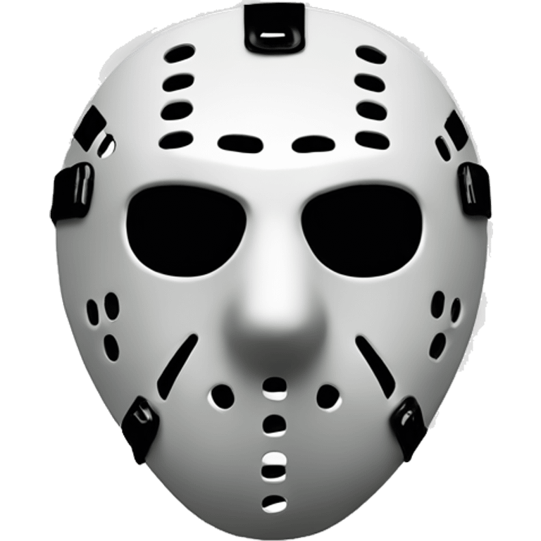 Friday 13th hockey mask，whitesimple emoji