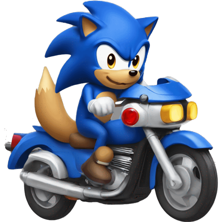 dog riding sonic the hedgehog  emoji