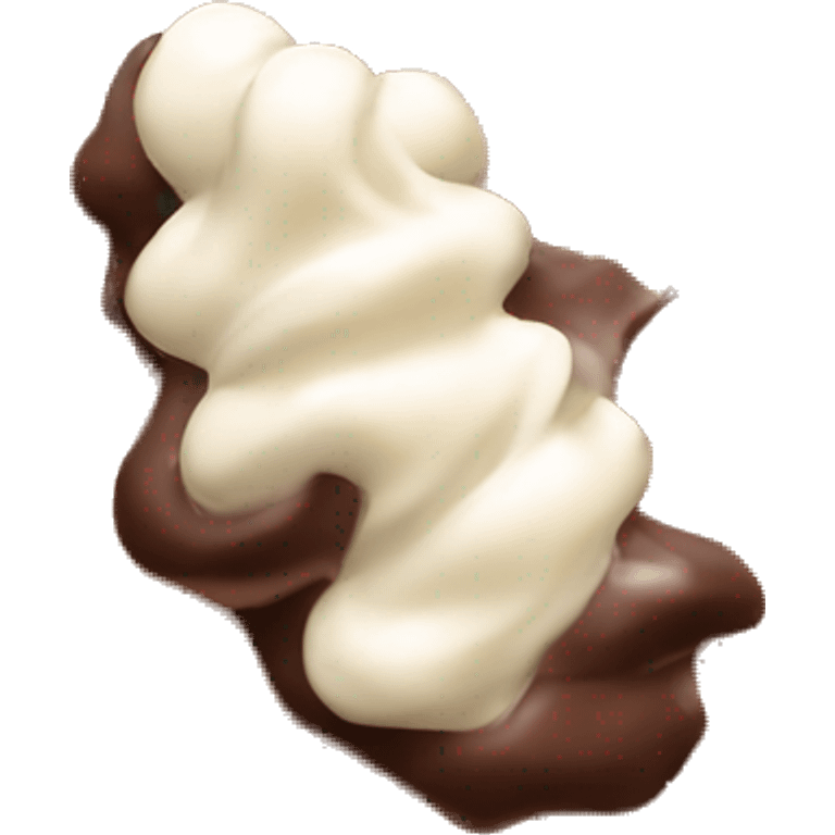 waffle chocolate wripped cream emoji