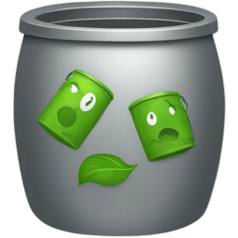 Eco trash emoji