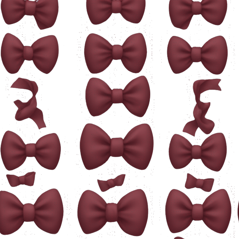 Maroon bow emoji