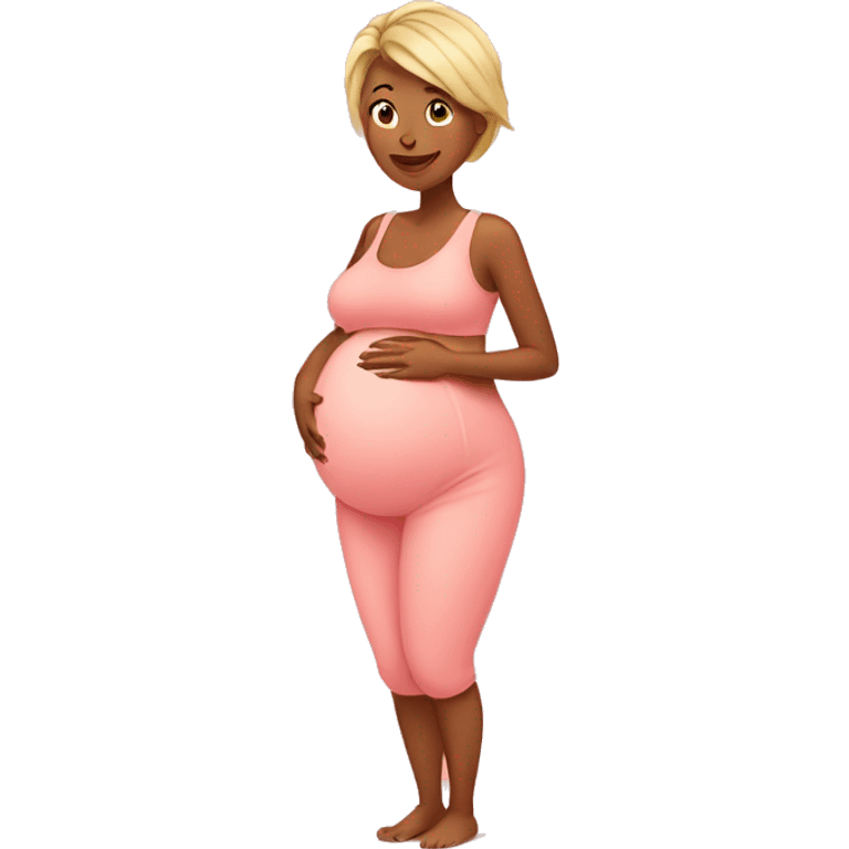 Pregnant fit mum emoji