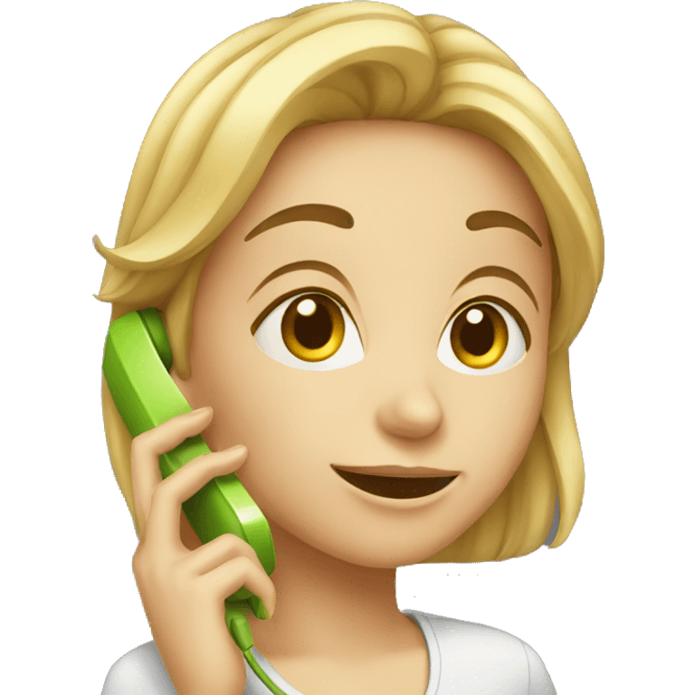 girl talking on the phone emoji