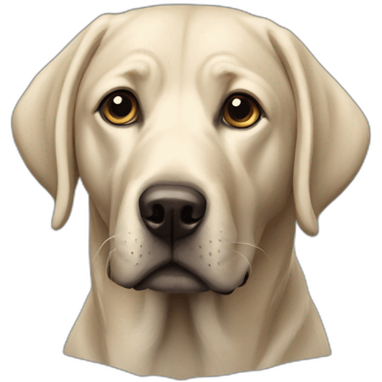 Labrador noir emoji