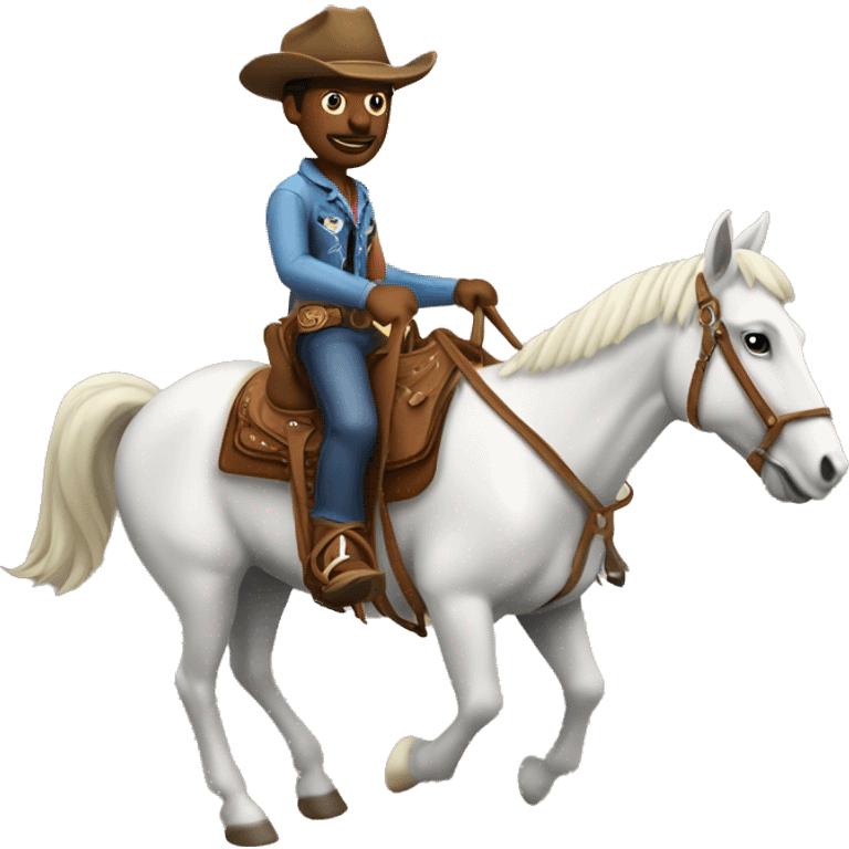 Cowboy riding a horse  emoji