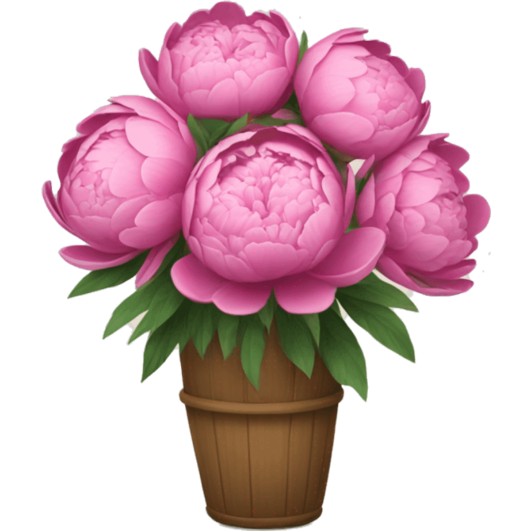 A bouquet of peony flowers emoji