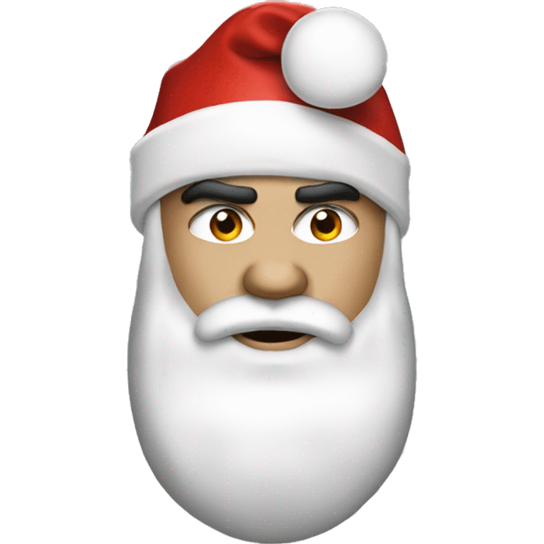 robbie williams with santa hat emoji