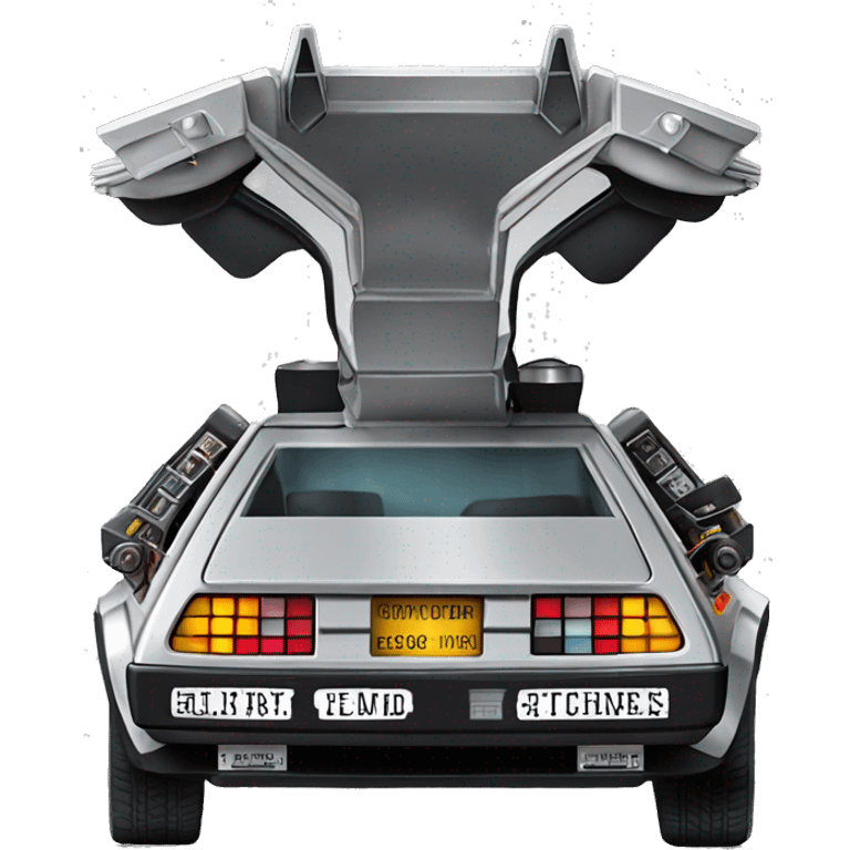 DeLorean Time Machine back to the future emoji