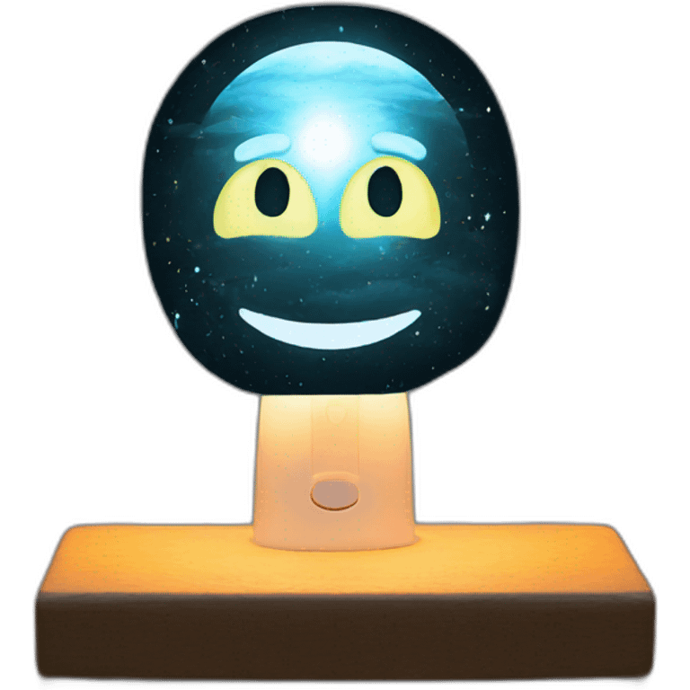 Night light with photo emoji