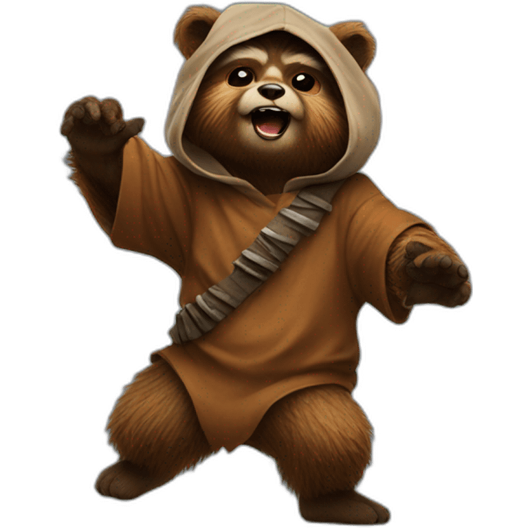 Ewok dancing emoji