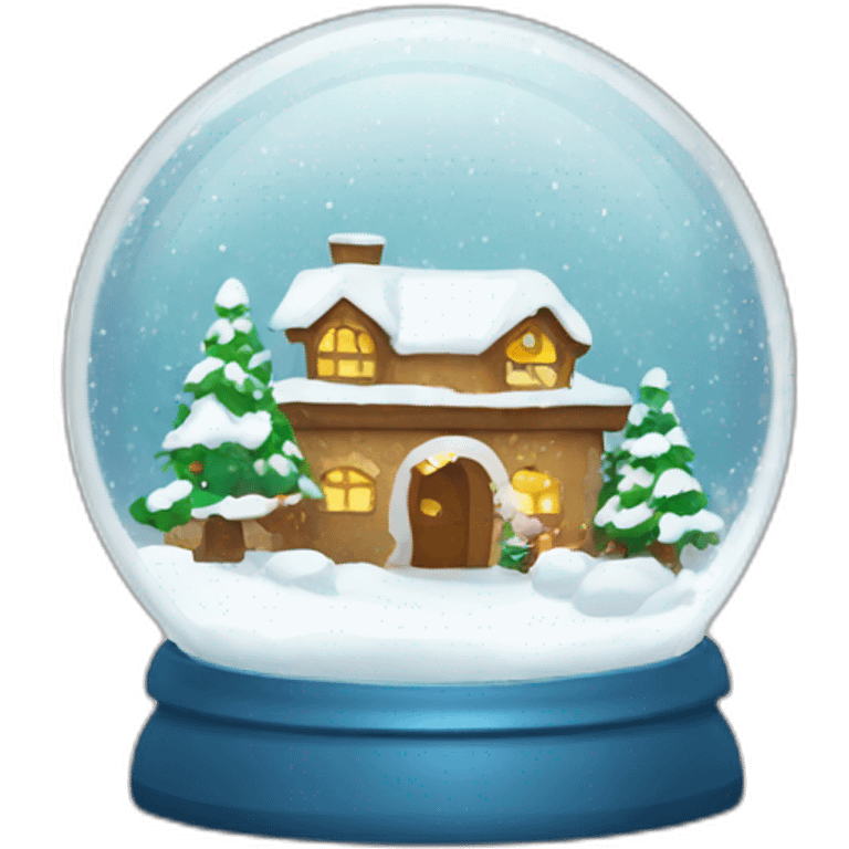 new year snow globe emoji