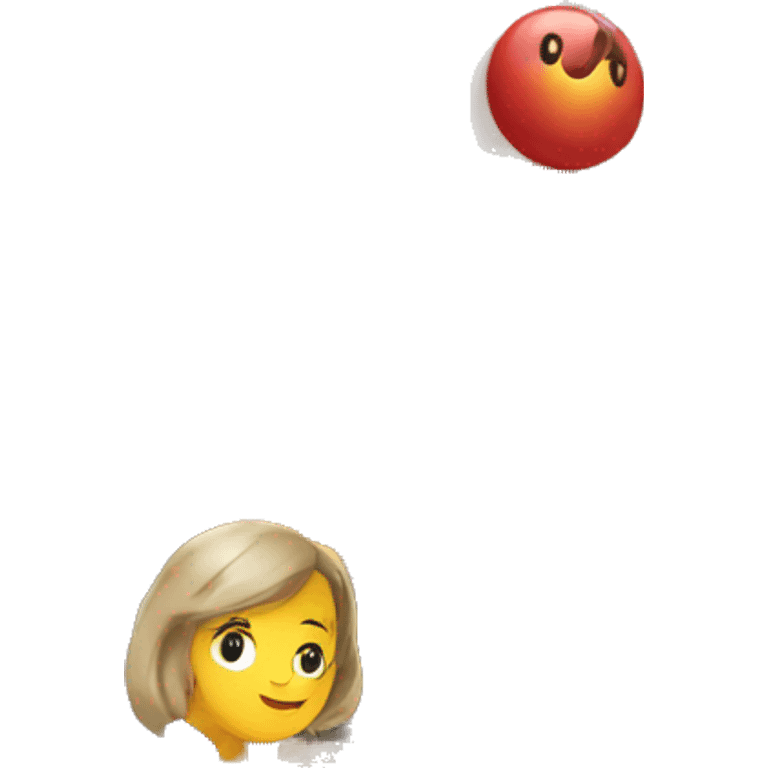 Customers in front of a restaurant emoji