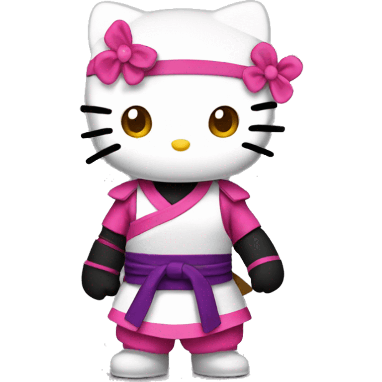 Hello kitty in ninja  emoji