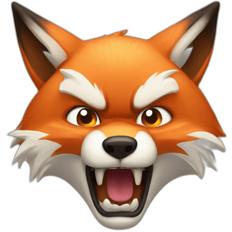 Angry fox emoji