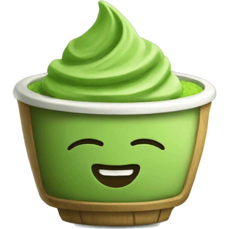 Green matcha emoji