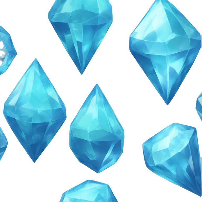 Sims iceblue plumbob crystal  emoji