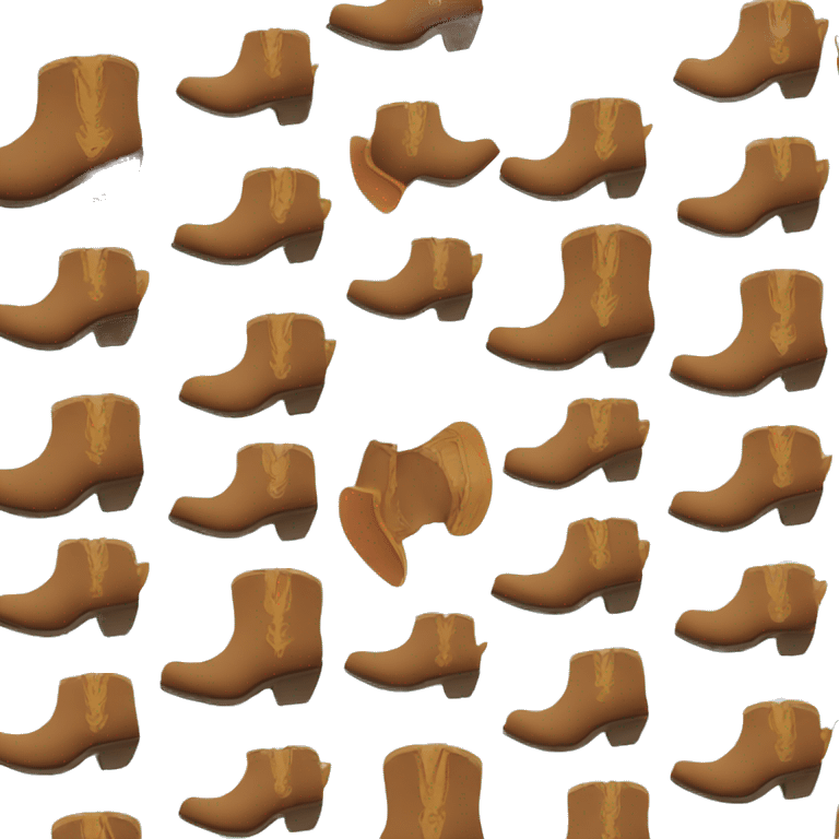 cute cowboy boots emoji