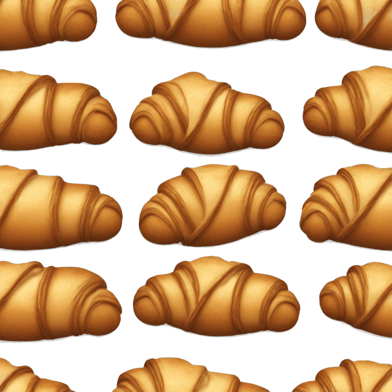 croissant de chocolate blanco emoji