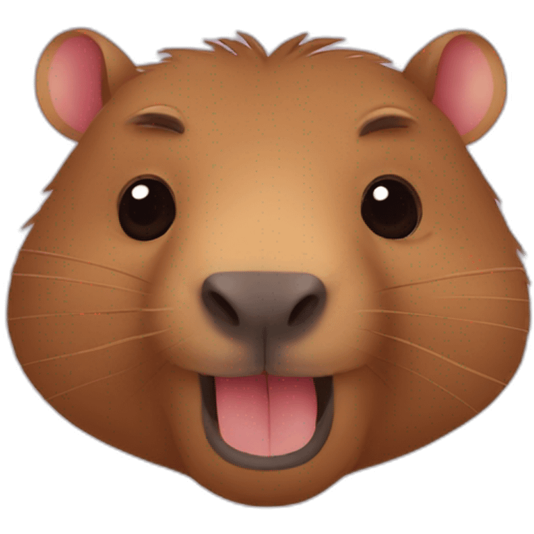 Capibara qui fait un bisous emoji