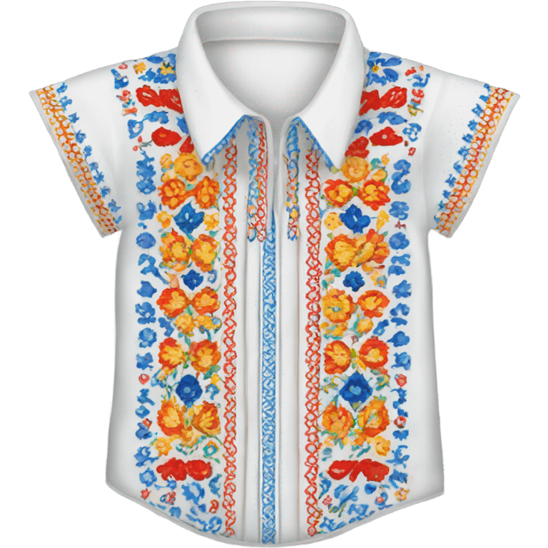 Ukrainian embroidered shirt emoji