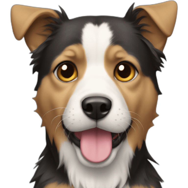 Chat sur chien emoji