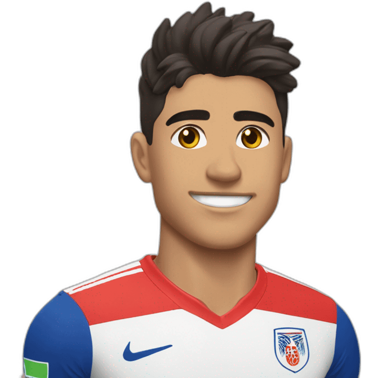 Cristian Rojas con la camiseta de la seleccion chilena emoji