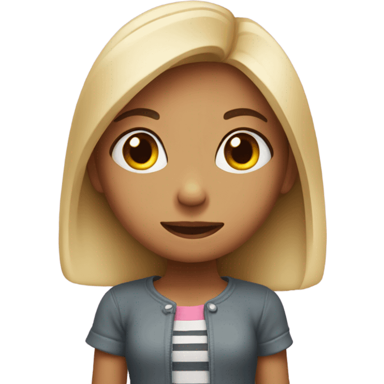 girl looking mischievous emoji