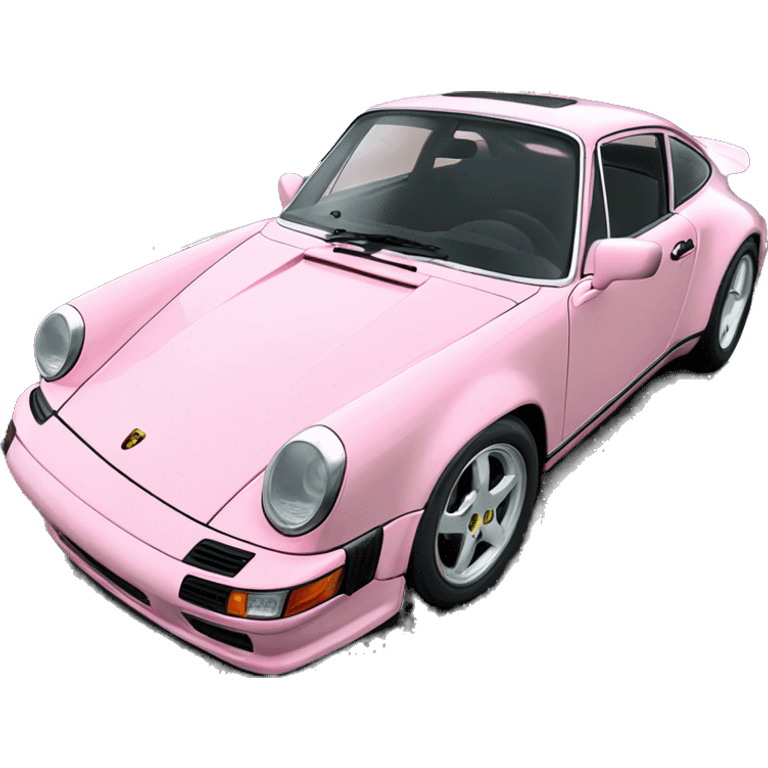 Porche 911 baby pink emoji