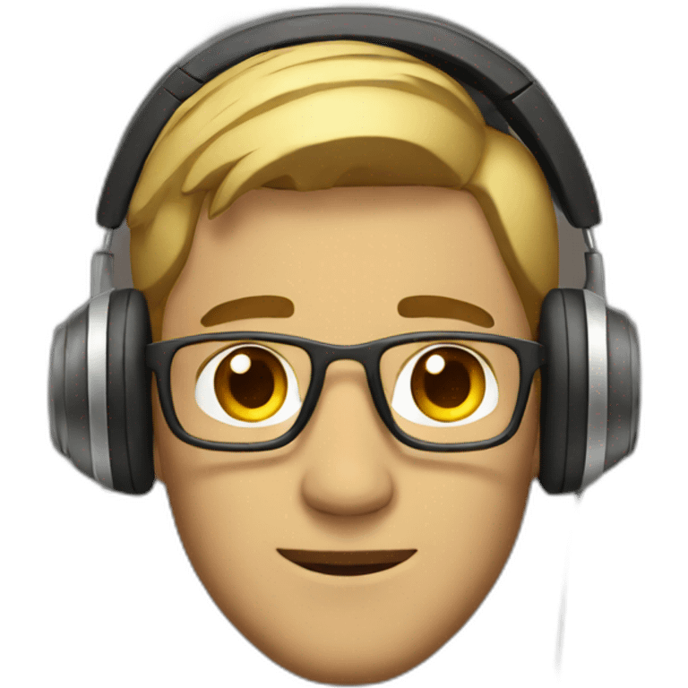 men with headphones emoji