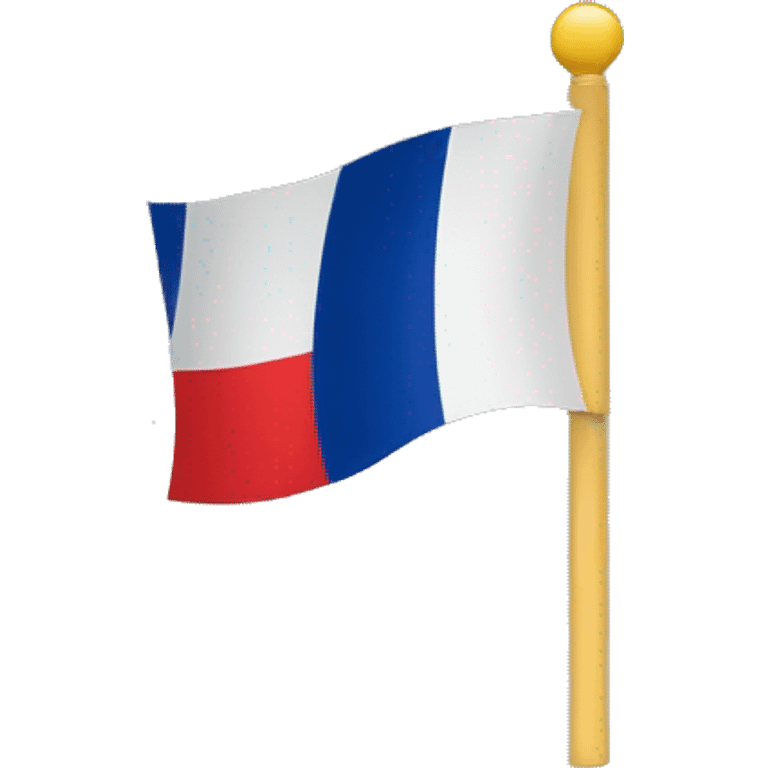 The french flag but with a yellow star in the left top corner emoji