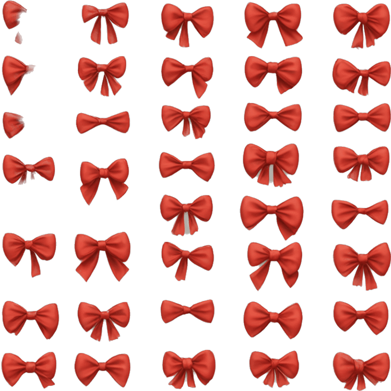 Red bow-knot emoji