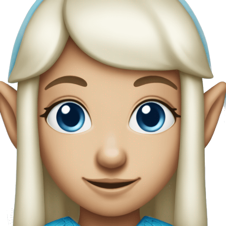  blue eyed girl elf emoji