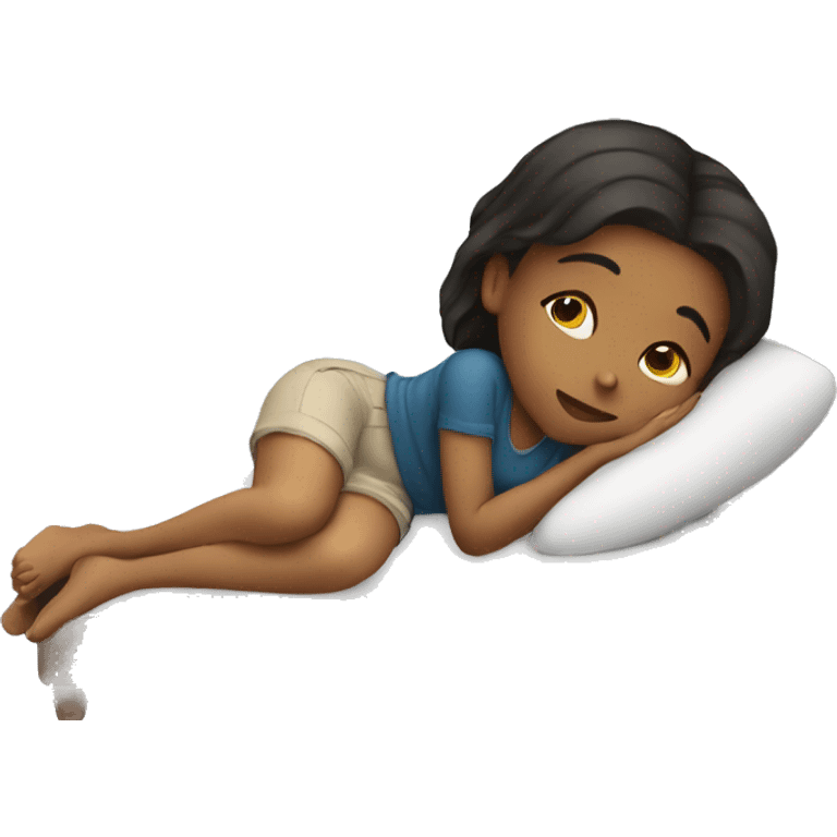 girl laying down emoji