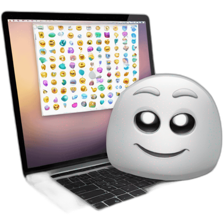 A programmers laptop, coding, MacBook emoji