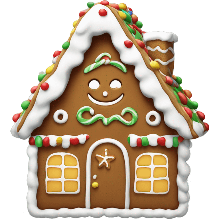 gingerbread house emoji