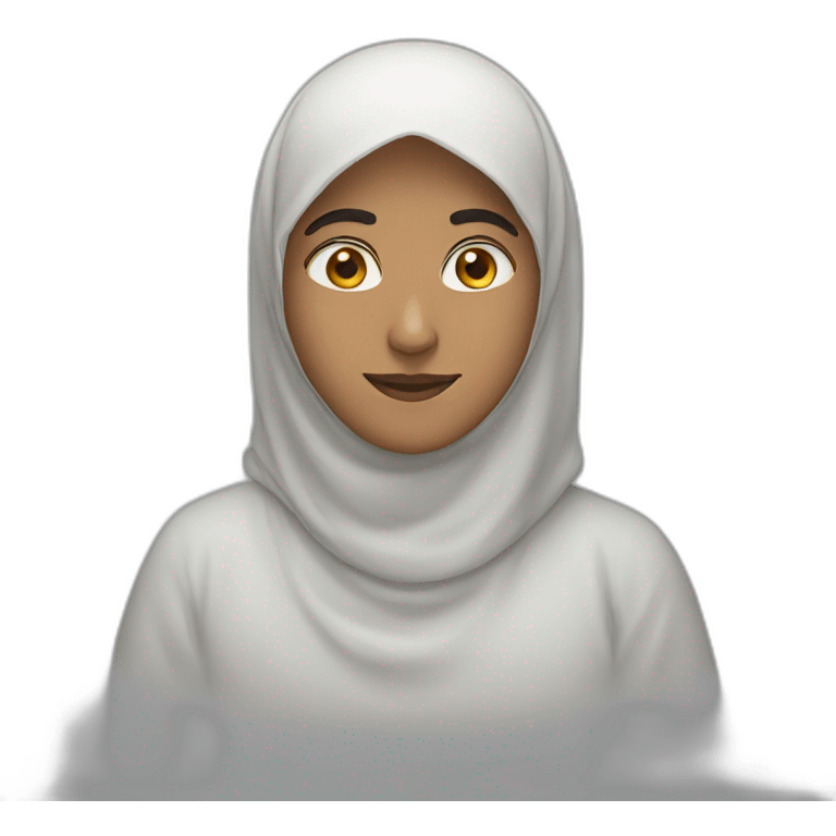 Muslim without face emoji