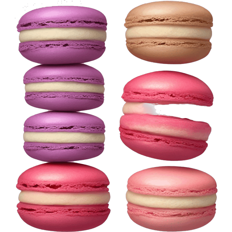 Realistic gradient macaroon emoji